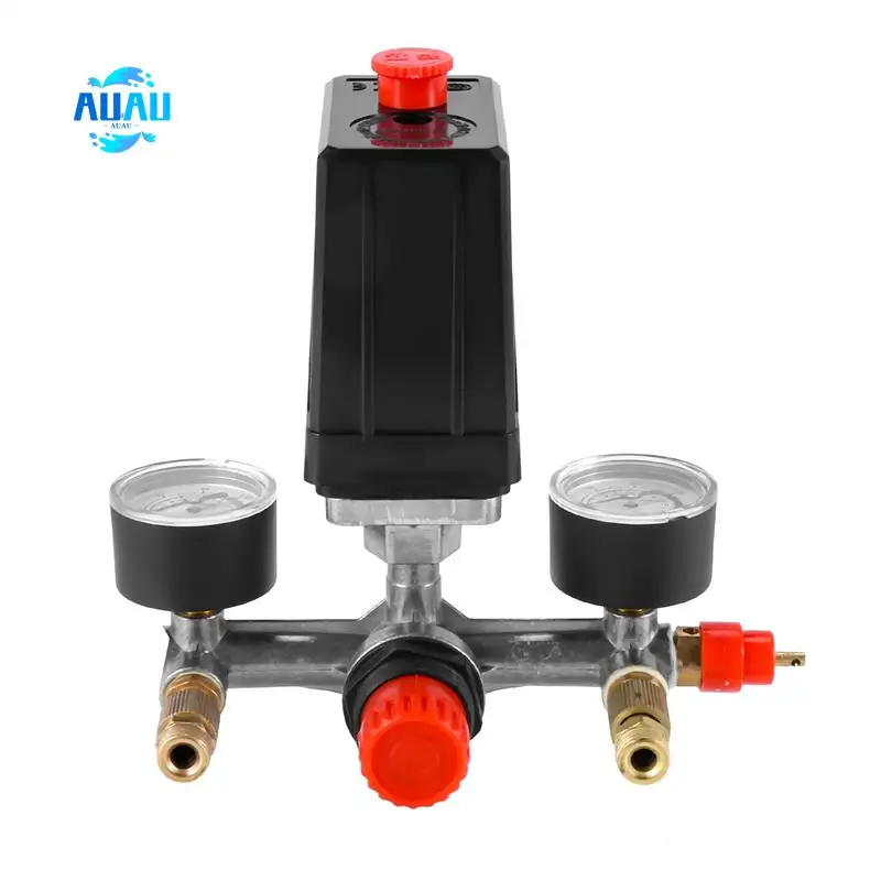 

AUAU-175Psi 12Bar 230V 16A Переключатель включения/выключения давления воздушного компрессора Ручка регулирующего клапана