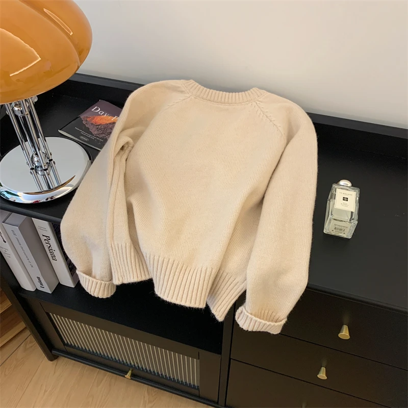 Women Zipper Cardigan O-neck Office Solid Tops Bear Embroidered Cardigan Sweater Women Long Sleeve Knit Sweater Autumn Winter