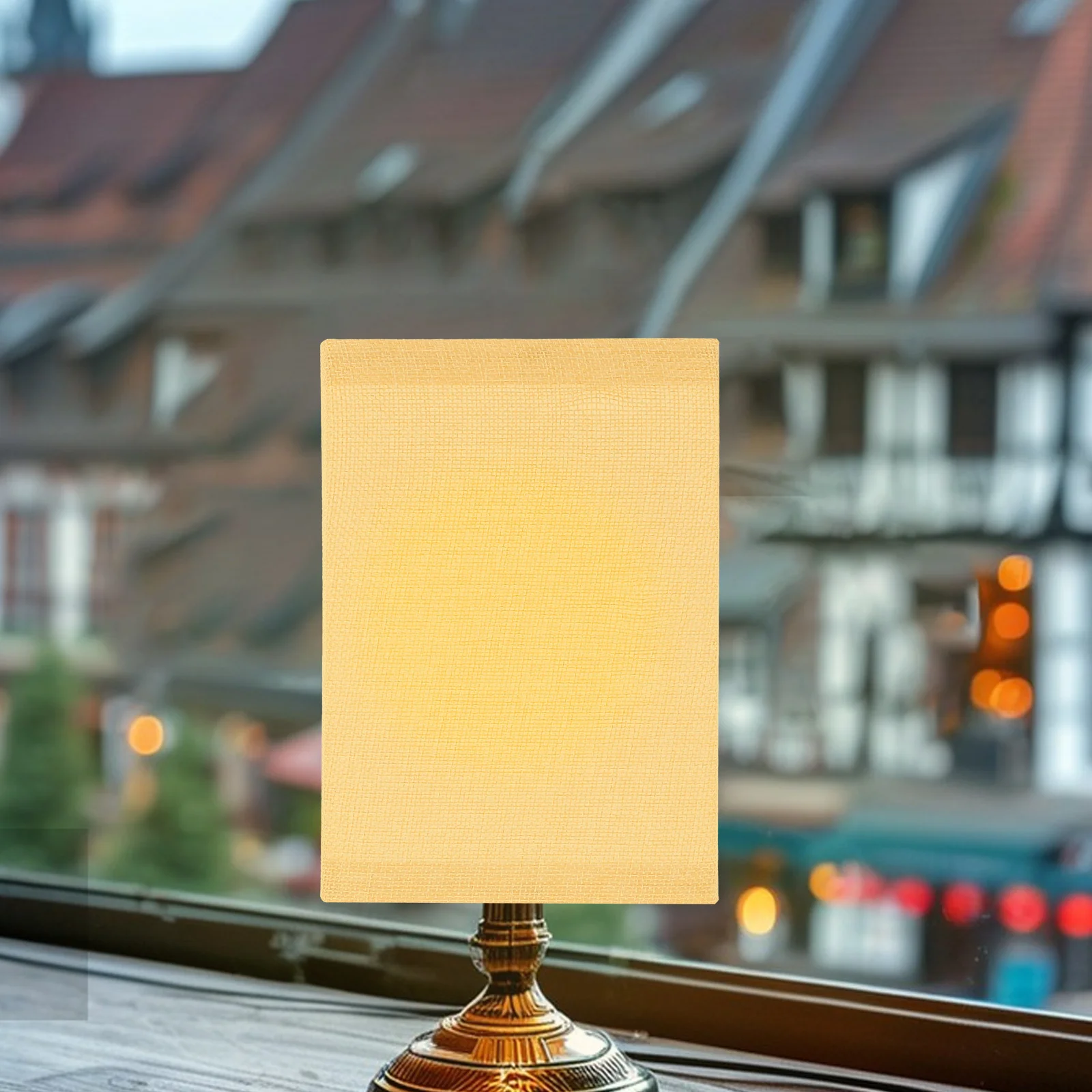 

Square Fabric Lamp Shade 28X28X20Cm Linen Replacement Cover For Bedside Floor Table Lamp E27 Lighting Accessory