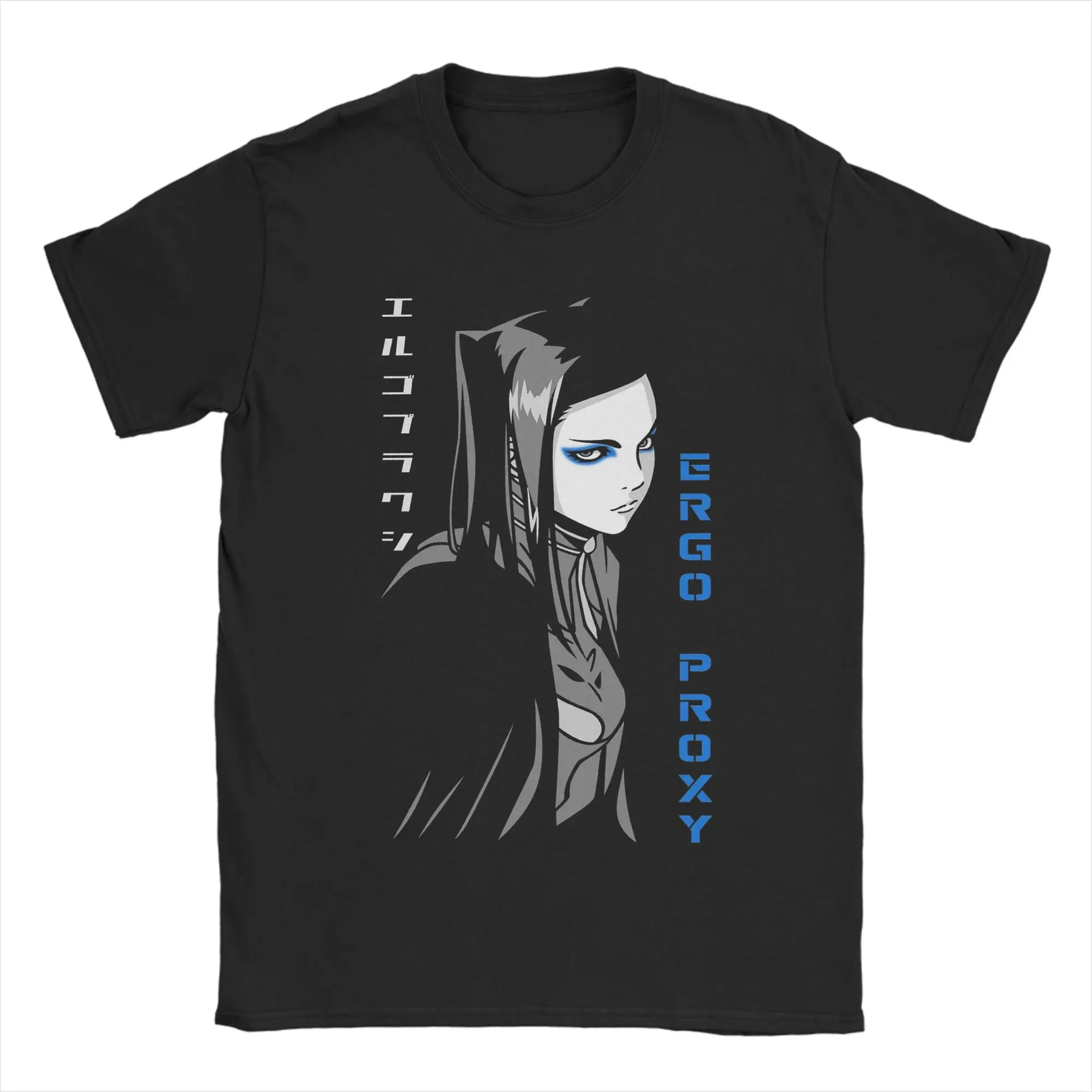 Re-l Ergo Proxy T Shirts Männer Reine Baumwolle Lustige T-Shirts O Neck T Shirt Kurzarm Tops Grafik Gedruckt