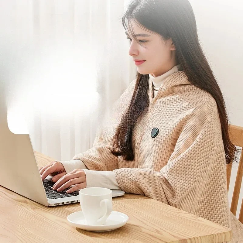 

1/2Pc Electric Heating Blanket Preheating Heating Cap Blanket Washable USB Car Heating Camping Bank 10,000Mah Gift