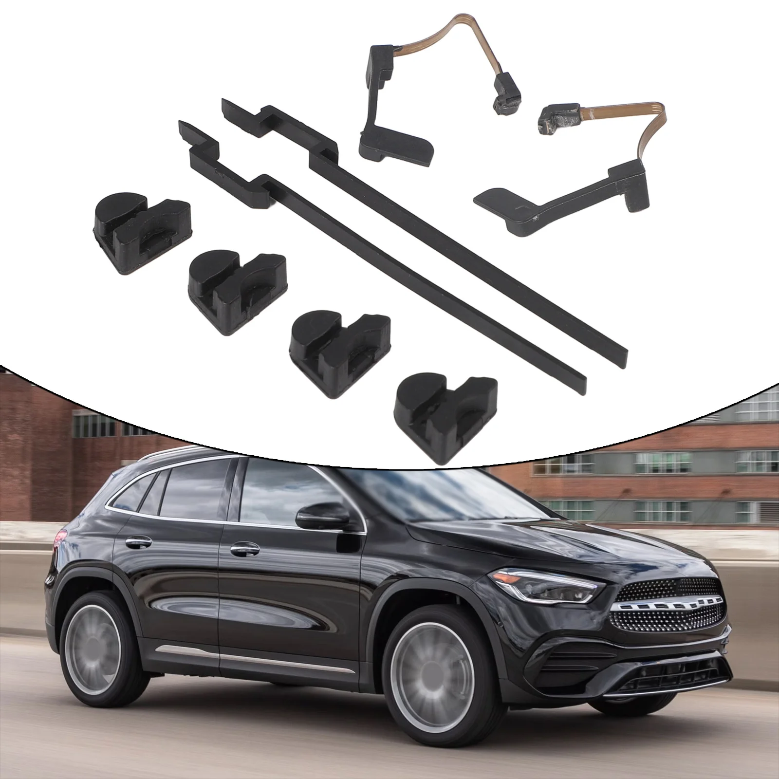 Compatible Panoramic Slider Repair Parts for Mercedes Vehicles Complete Set of 10 Pieces Fits For CLA A C E Models