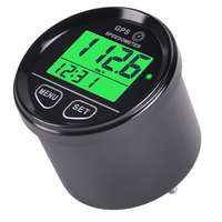Digital GPS Speedometer Speed Gauge DC 10-24V Overspeed Reminder Battery Voltage Measurement for Boat Motorcycle Car ATV Motor V