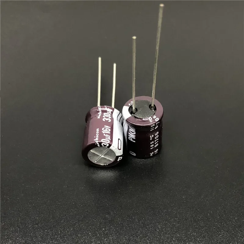 10Pcs 330uF 16V NICHICON PM Series 10x12.5mm 16V330uF Low Impedance Aluminum Electrolytic capacitor