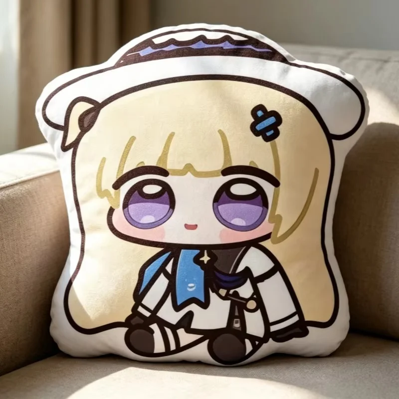 Wuthering Waves Phoebe Q Version Cute Plush Pillow Cartoon Anime Merchandise Throw Pillow For Home Sofa Decor Anime Lovers Gift