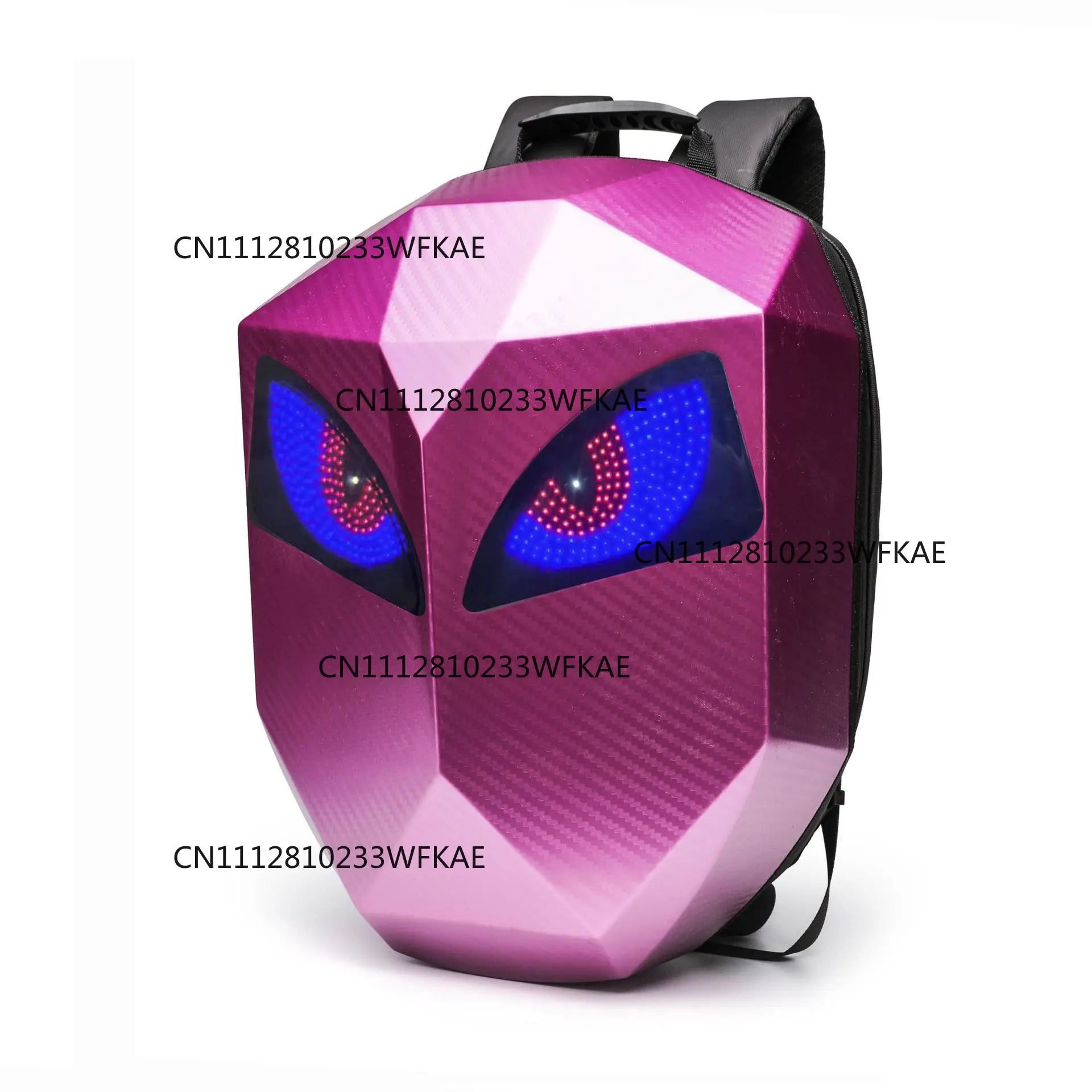 Motorcycle Helmet Backpack Riding Safety Bag LED Luminous Riding Backpack PC Material Elastic Housing Expandable