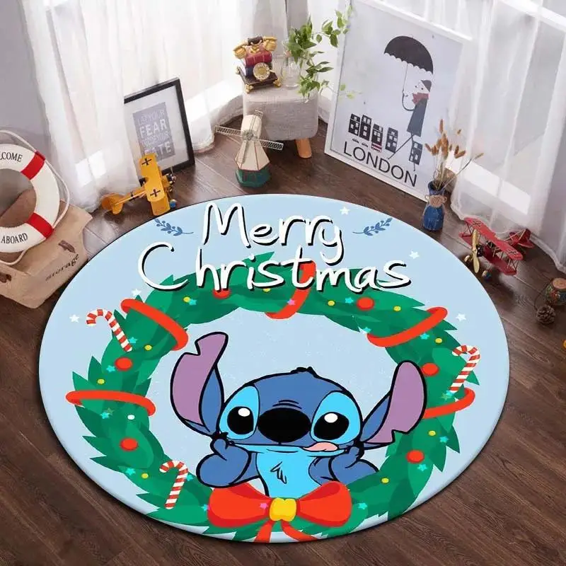 Disney Kawaii Stitch Anime mata Cartoon dywanik dywanik do salonu sypialnia dla dziewczynek pokój dziecięcy wystrój pokoju dziecięcego