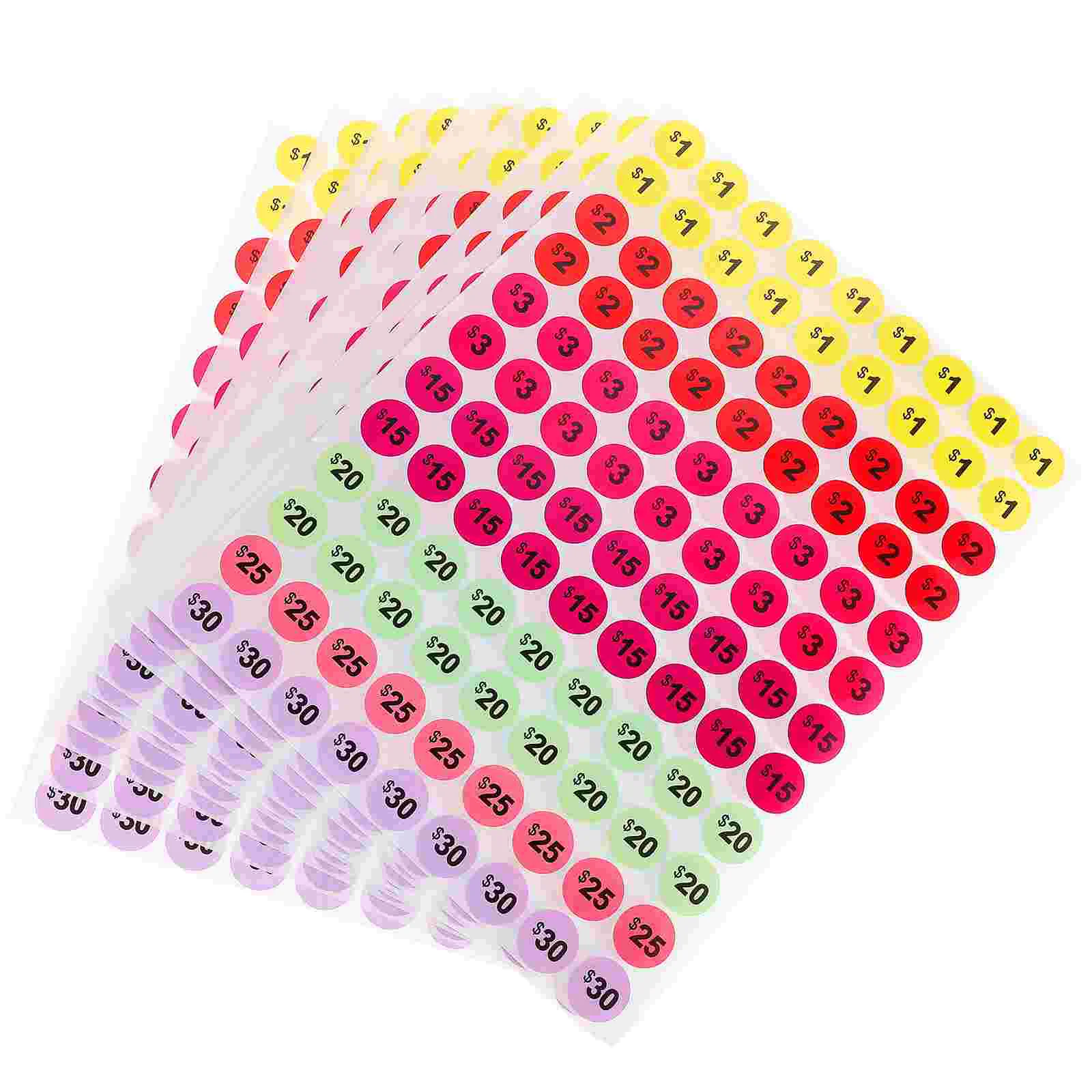 10 Sheets Supermarket Sale Price Stickers Sale Stickers Circle Market Pricing Stickers Business Stickers