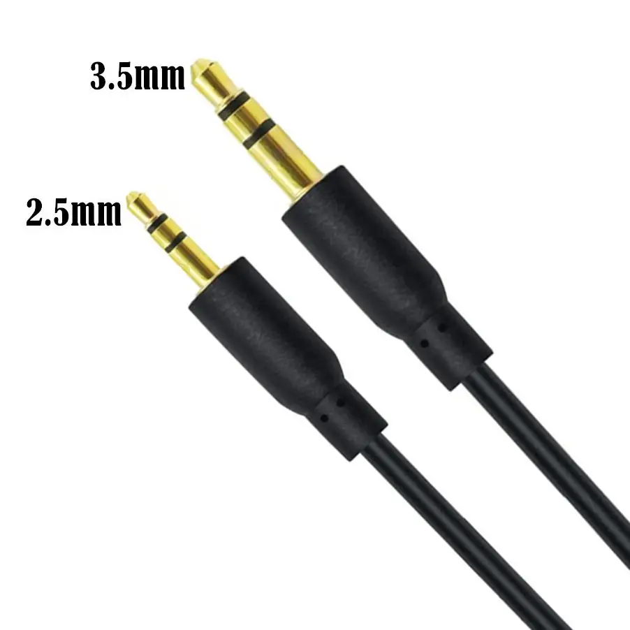 3.5 2.5 przewód Aux Jack 3.5mm do Jack 2.5mm wtyczka do kabla Audio 3.5 do słuchawek głośnik Aux złącze przewodu 2.5 do 3.5mm