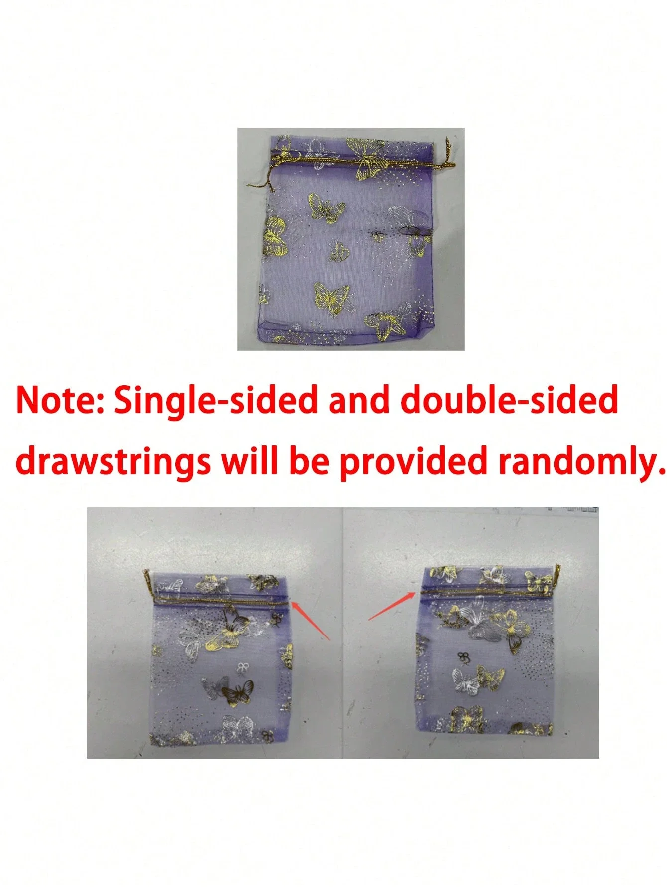 

Подарочный набор брелоков-бабочек с открыткой с благодарностью и органзовой сумочкой для свадебных подарков