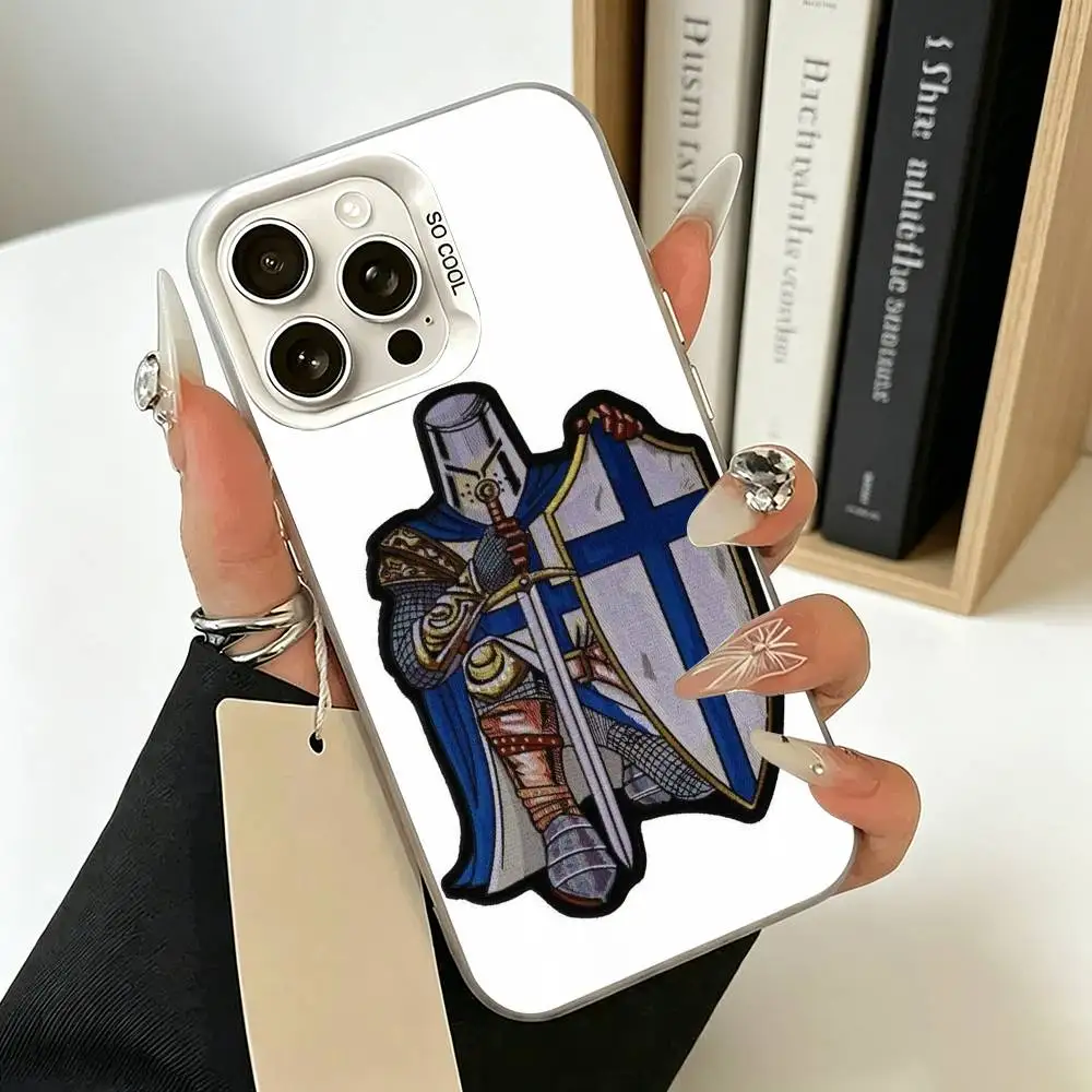 Прочный чехол для телефона Universidad Catolica-a iPhone 11 12 13 14 15 16 17 Pro Max Plus белый серебристый
