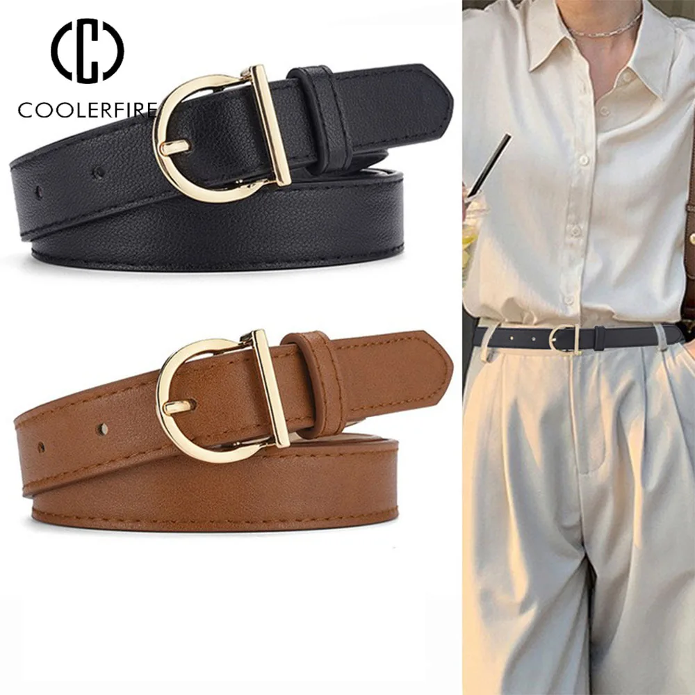 Women's Belt Women's Trousers Belt Designer Fashion White Black Belts for Jeans and Dress Belts for Lady Strap for Dresses DT005