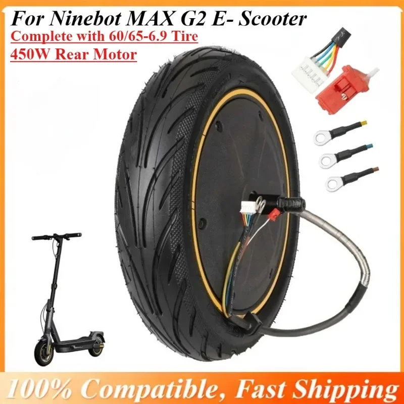 

Original Rear Wheel Motor for Ninebot MAX G2 Electric Scooter | 450W Hub Motor Assembly Replacement Parts Ready to Install