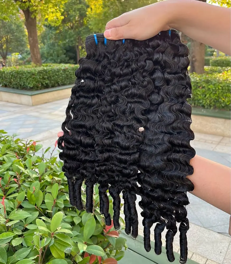 12A Burmese Pix Curls Human Hair Bundles Deals Vietnamese Raw Human Virgin Hair Weave Bundle Ocean Spiral Curly Hair Bundles