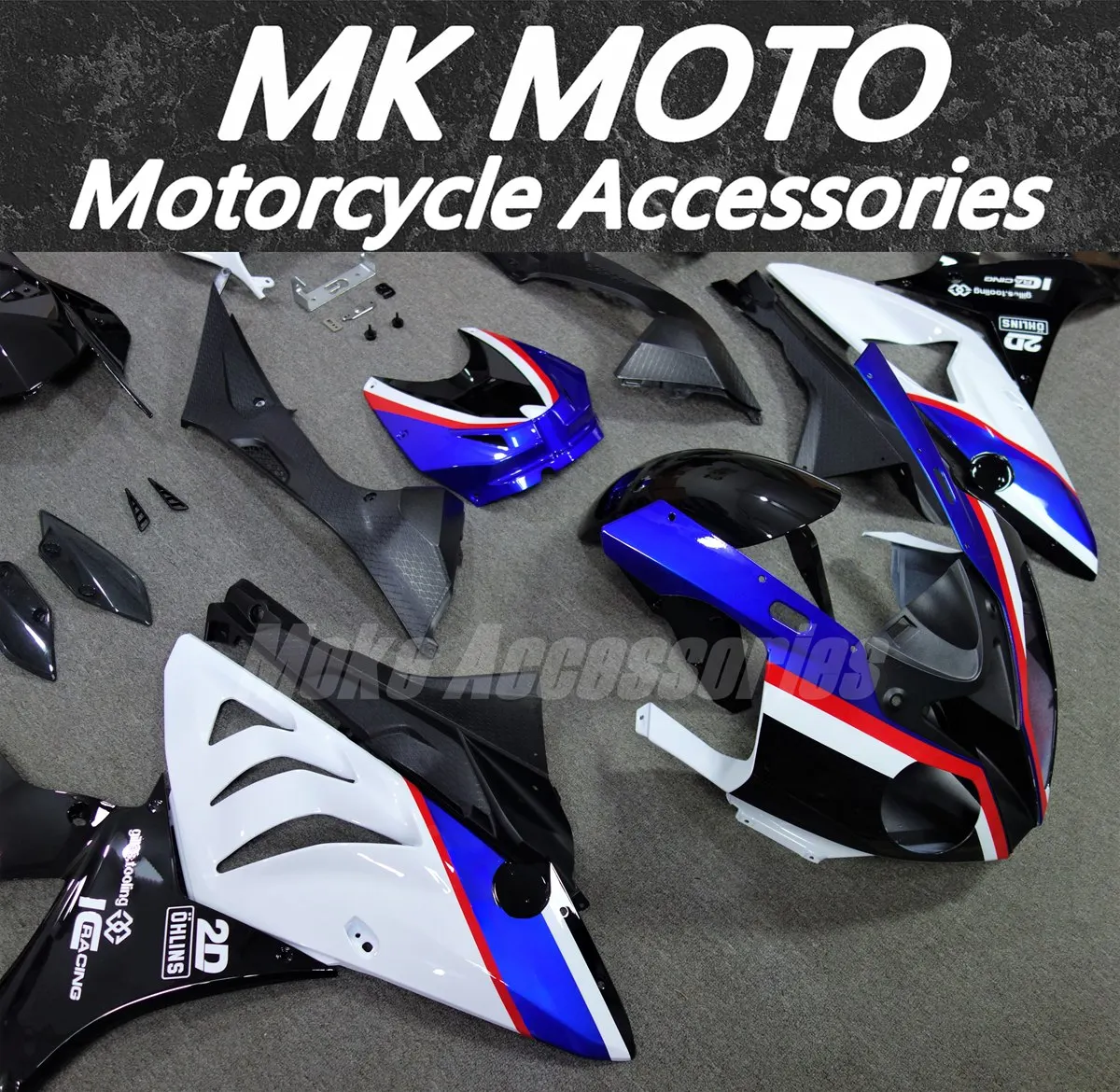 Motorcycle Fairings Kit Fit For S1000rr 2009 2010 2011 2012 2013 2014 Bodywork Set Black Blue White