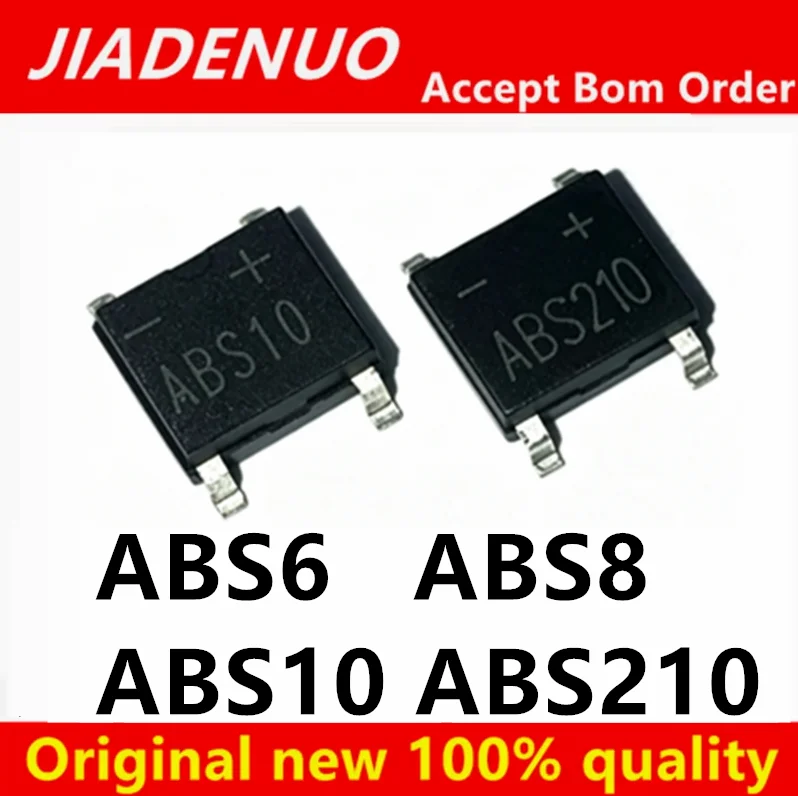 100/PCS NewABS8   ABS6 ABS10 ABS210 SOP4 Bridge rectifier rectifier bridge stack In Stock