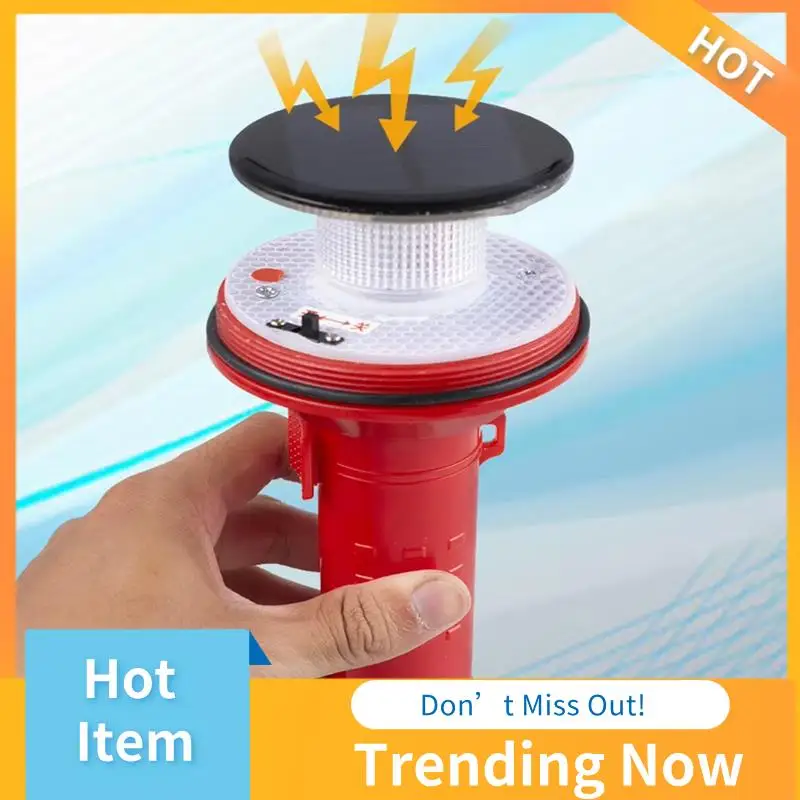 ABNL Solar Charging LED Portable Flashlight 2KM Visual Distance Multifunctional Signal Light Safe Sailing Light For Marine