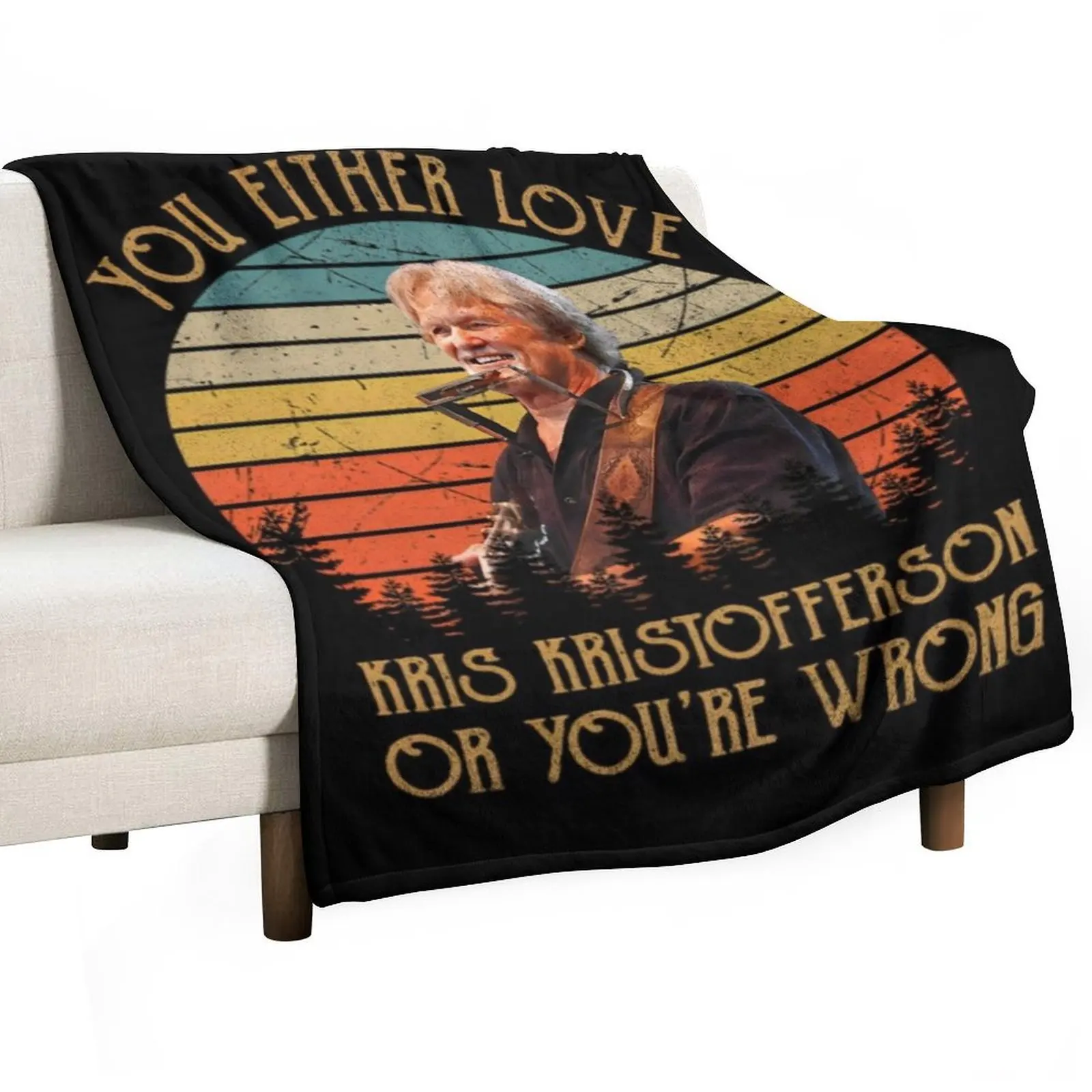 

kris kristofferson Throw Blanket Large Bed Fashionable Plaid on the sofa Camping Blankets
