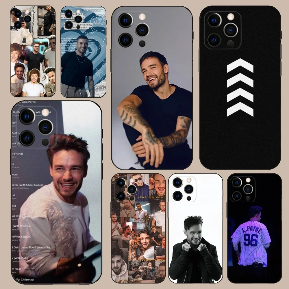 Singer L-Liam P-Payne Phone Case For iPhone 16,15,14,13,12,11,Pro,X,XS,Max,XR,Plus,Mini Soft Black Cover