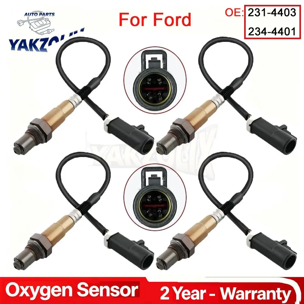 4pcs For Ford Explorer Sport Trac 2001 2002 2003 2004 2005 4.0L 2007 2008 2009 2010 4.0L 4.6L O2 Oxygen Sensor 231-4403 234-4401