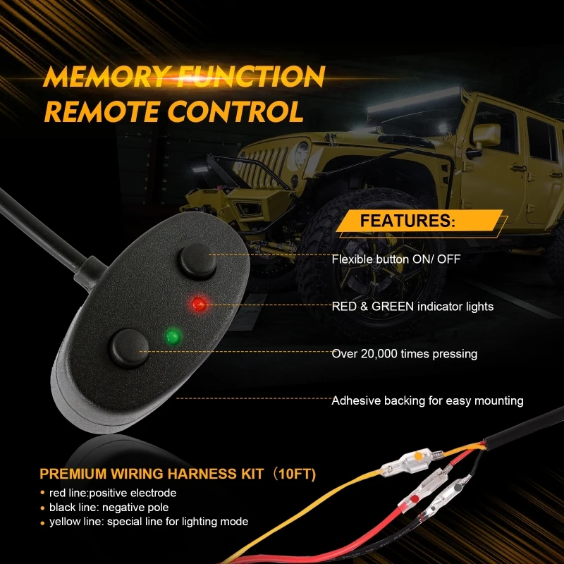 AUXBEAM 3 Inch LED Pods Light Spot Beam Flush Mount Car Work Light with Wiring Harness for Trucks Offroad SUV UTV ATV Boat - Image 5