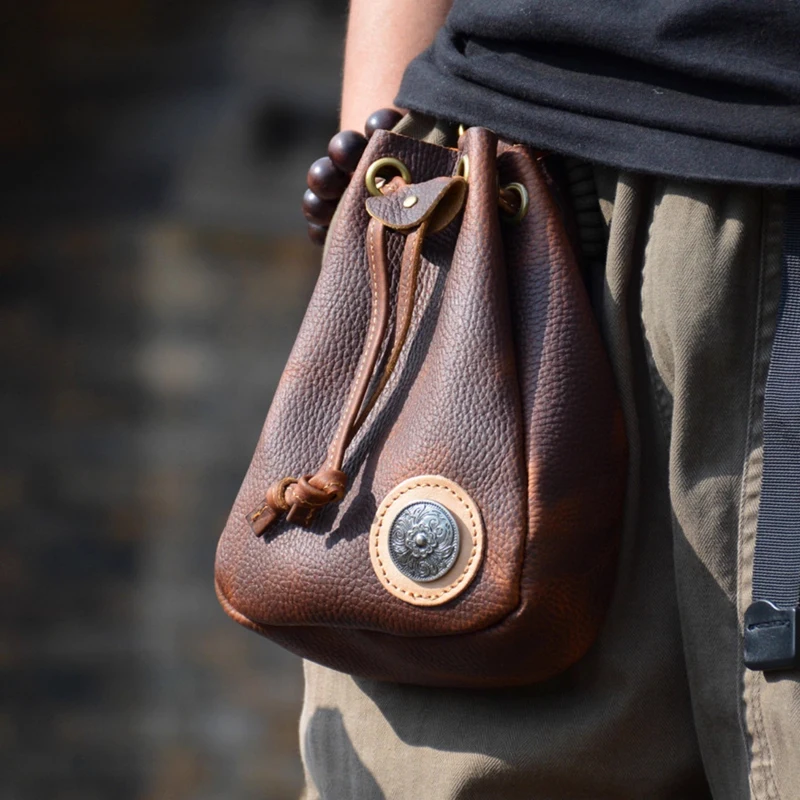sac-de-taille-pour-homme-en-cuir-de-vachette-retro-portable-d'exterieur-avec-cordon-de-serrage-edc