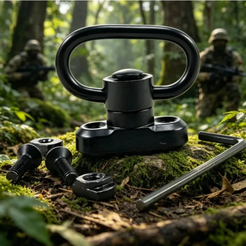 MLOK QD Sling Mount Metal Floating Cup Swivel Loop Universal Bracket for Outdoor Single Double Point Sling Accessories