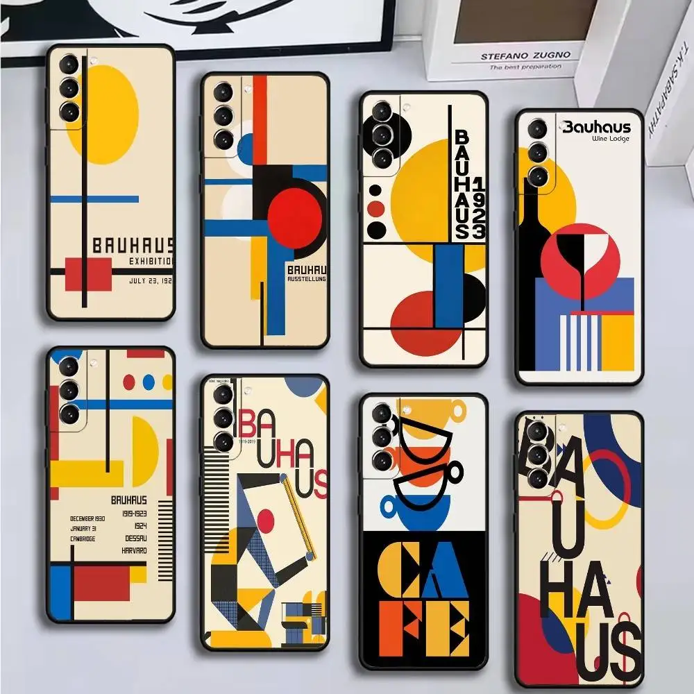 

Bauhaus Exhibition Art Phone Case For Samsung GalaxyA13,21s,22,31,32,52,53,71,72,73,Soft Black Cover