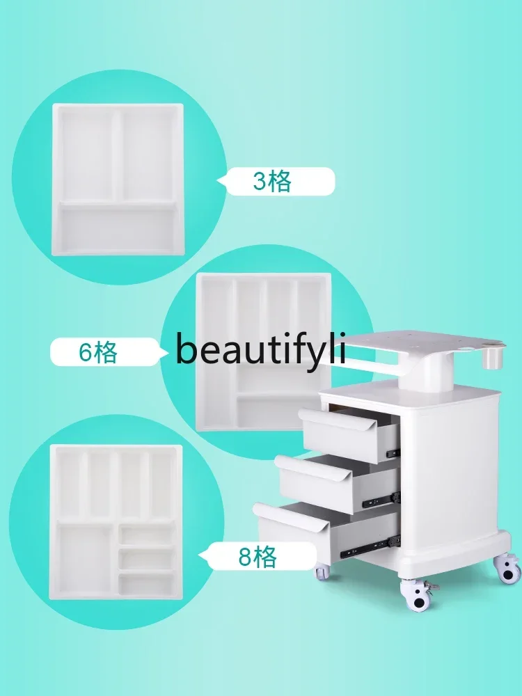 Carrello mobile per strumenti per scansione orale per clinica odontoiatrica, carrello per scaffali con base speciale medica