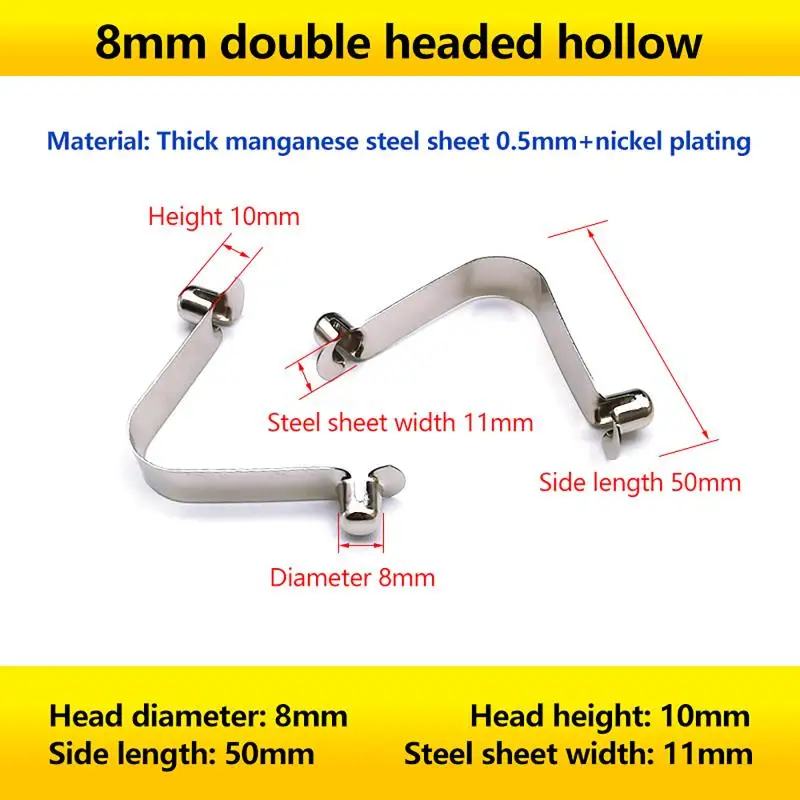 10*Kayak Paddle Spring Snap Clips Push Button Spring Clip V-Shaped Lift Telescopic Locking Tube Pole Clips For Awning Tent Pole