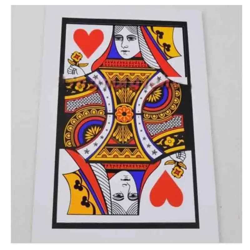 3pcs/Lot Automatic Three Card Monte (Q, K)(28*42.5cm) - Magic Trick Card Magic/Accessories Prop Close Up Magic Comedy Magic