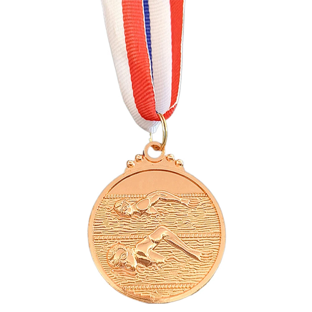 

5cm Swimming Medal Award Medals with Neck Ribbon Competition Awards 1st/2nd/3rd Place Medals for Competitions Party Race