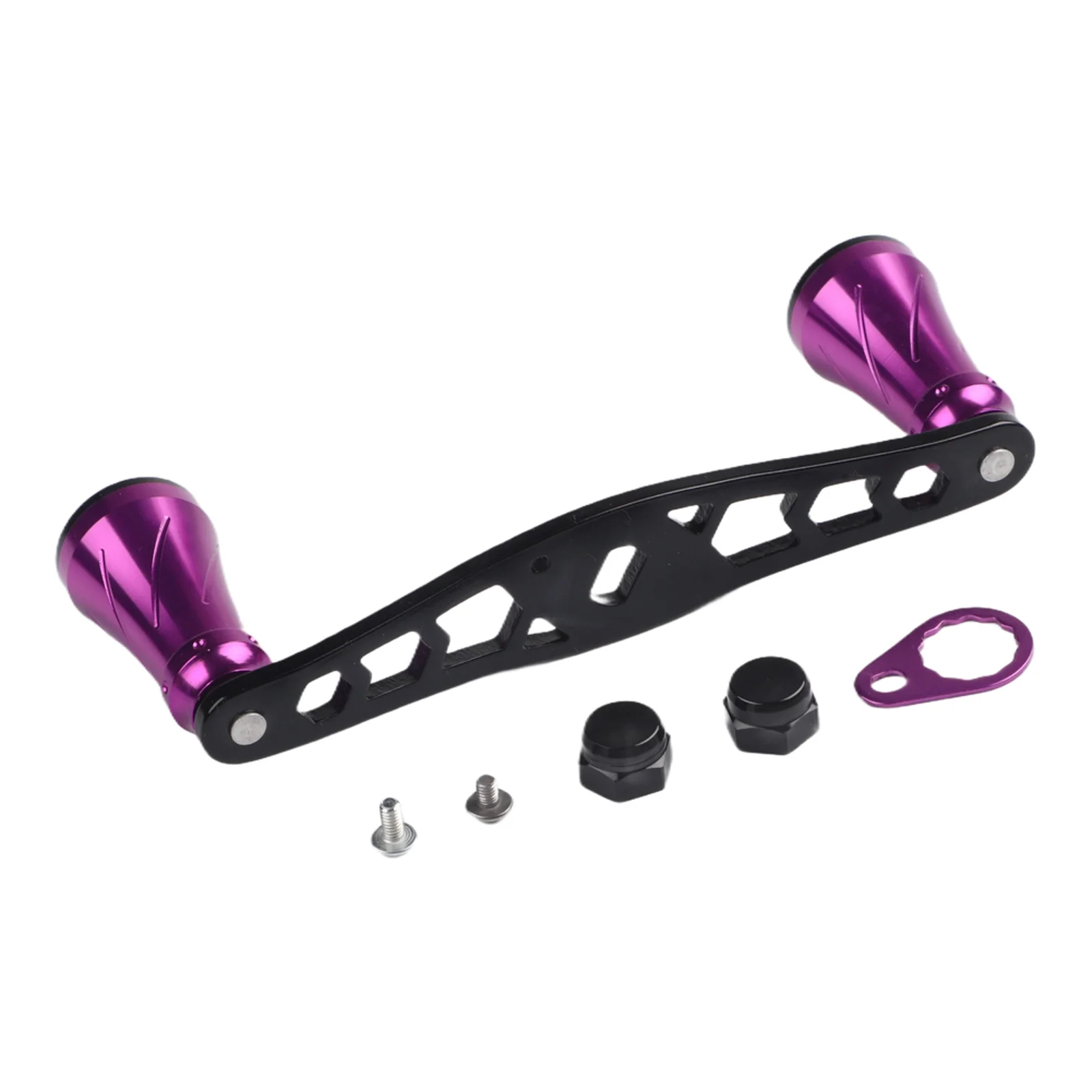 Aluminum Alloy Handle Baitcasting Reel Handle Balanced Weighting For Stability DIY Installation Increased Leverage