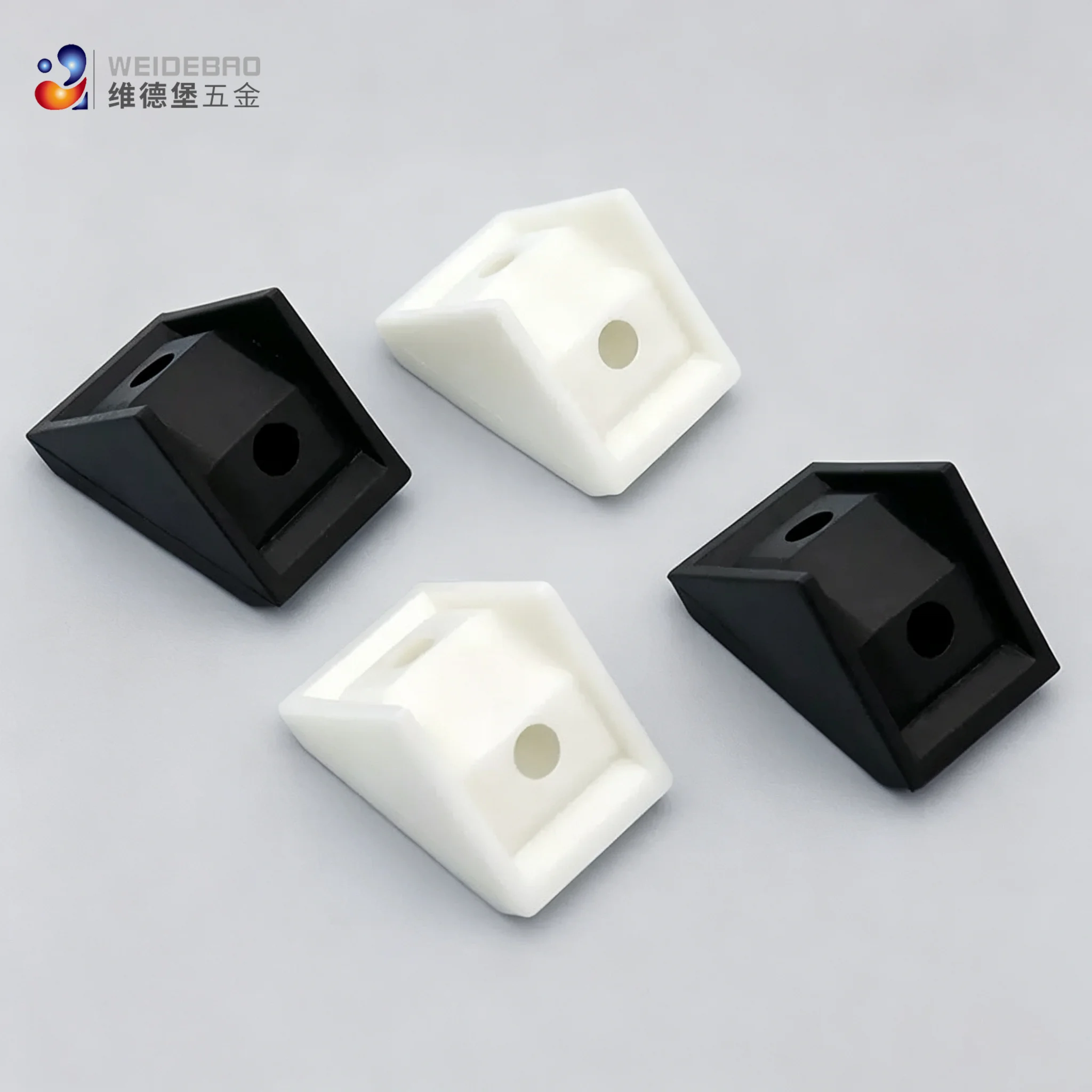 20PC Plastic angle bracket 0-degree elbow fixing piece laminated fabric cabinet reinforcement connection hardware accessories