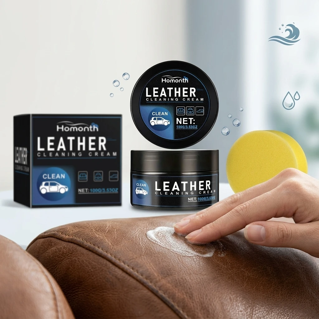 Car Leather Repair Cream Filler Crack Tears Restore Faded Seat Leather Polishing Stain Removal Refurbished Interior Clean Paste