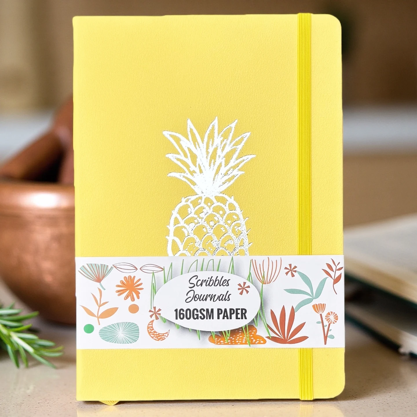 BUJO A5 gepunktetes Tagebuch mit nummerierten Seiten, 160 g/m2 dickes cremefarbenes Papier, 160P-Notizbuch mit Punktraster, Hardcover zum Schreiben und Skizzieren