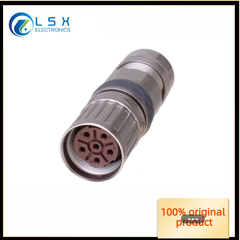 M23 TK 6Pin 8Pin 9Pin 12Pin 17Pin 19Pin Female Plug Connector Waterproof IP67 Adapter Metial Crimp Termination Threaded Coupling