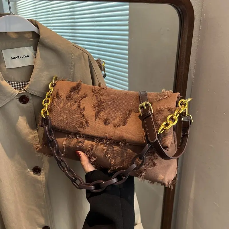 JIAERDI Vintage Y2k Bags Women 2023 New Summer Hot Girls Fairycore Grunge Handbags Ladies Harajuku Casual Brown Messenger Bags