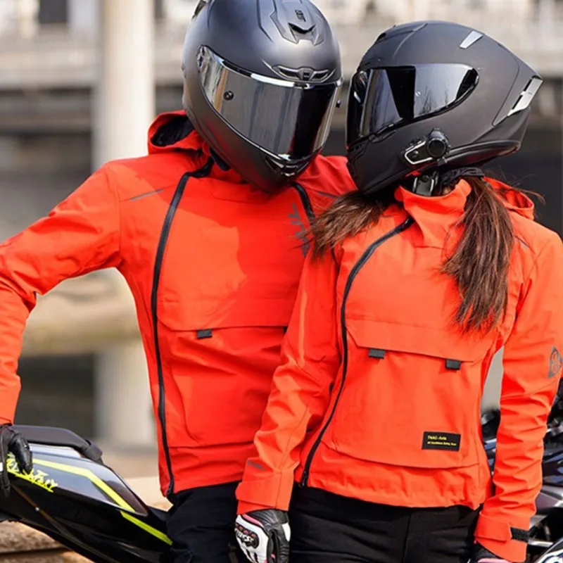 

Four Season Waterproof Motorcycle Jacket Women Anti-fall Motorbike Riding Jacket Wear Resistant Moto Coat Reflective Clothes Men