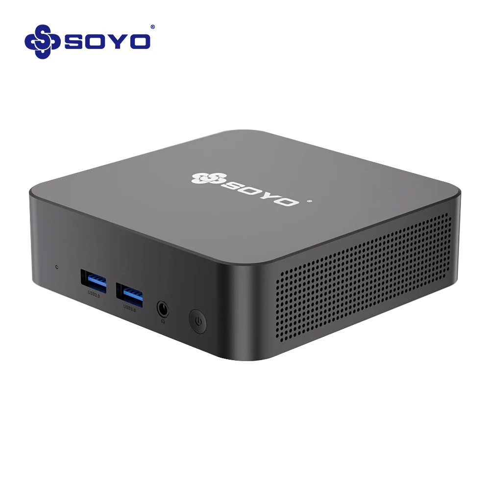 SOYO M4 Pro Mini PC Intel Twin Lake-N150 Windows 11 Pro Mini PC 16GB DDR4 512GB NGFF M.2 SSD WiFi 6 BT5.2 Desktop Computer