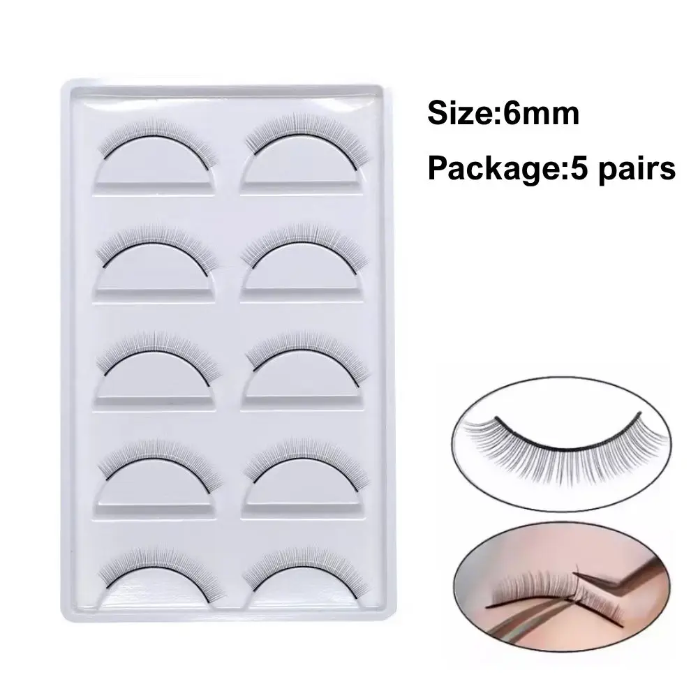 Eyelash EXTENSION Mannequin รุ่นหัวซิลิโคน 5 คู่ขนตาปลอมและ 10 PC Beauty Eyelash สติกเกอร์
