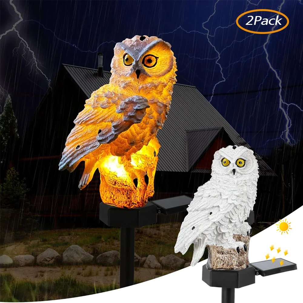 Solar Lawn Lamp Owl… - image