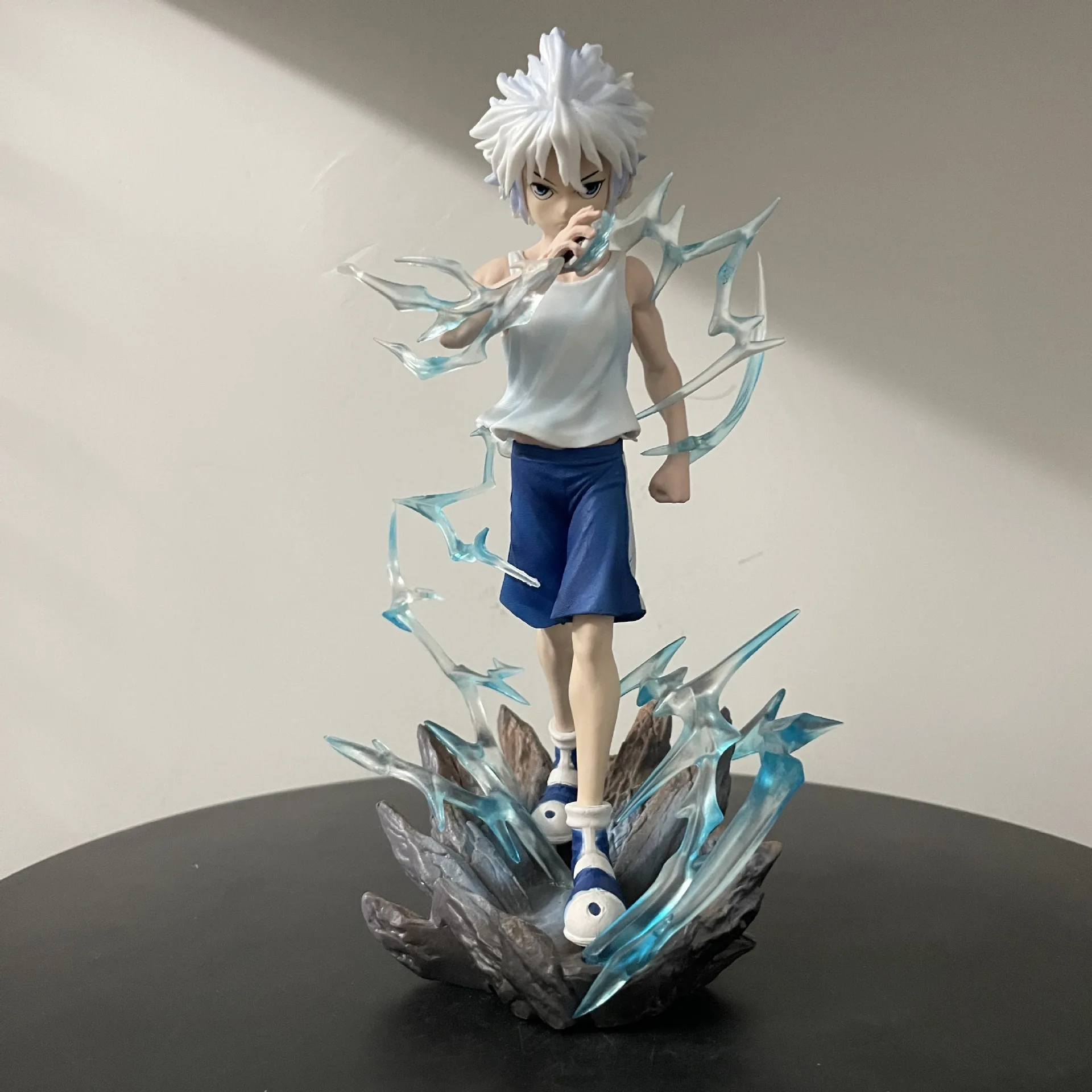 Hunter×Hunter Killua Zoldyck Anime Figurine Action Figuresรูปปั้นคอลเลกชันรุ่นของเล่นเดสก์ท็อปเครื่องประดับตกแต่งห้องของขวัญ