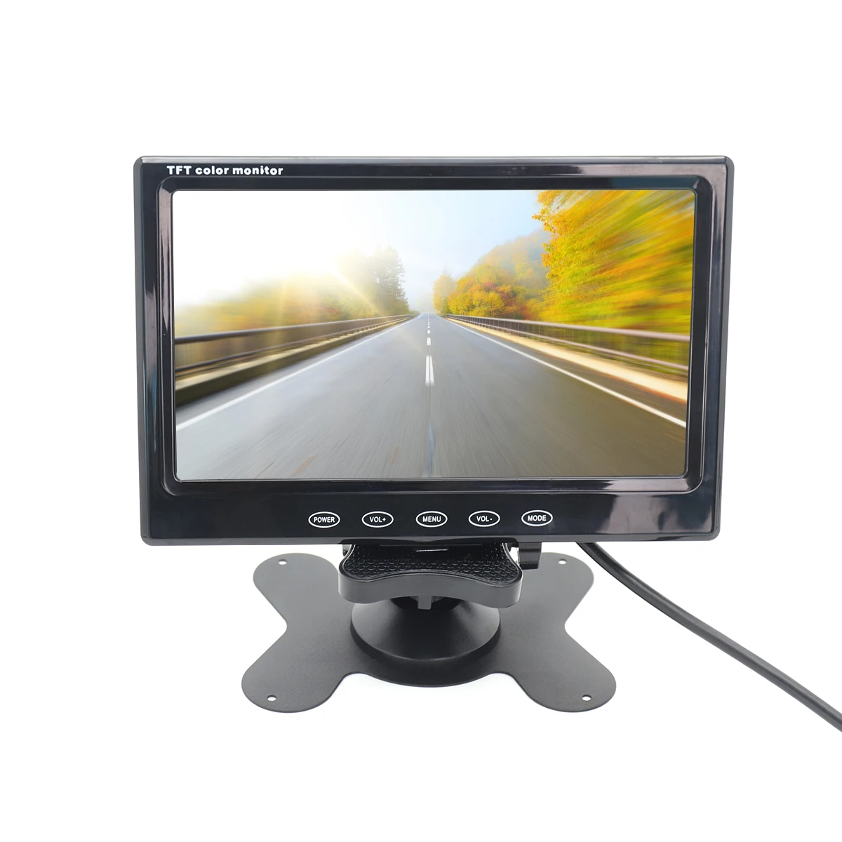 Hot 7 Inch Hd 12v 24v Split Quad Monitor Car Headrest Display 2ch Video Input for Back up Camera Truck Rv & Cctv