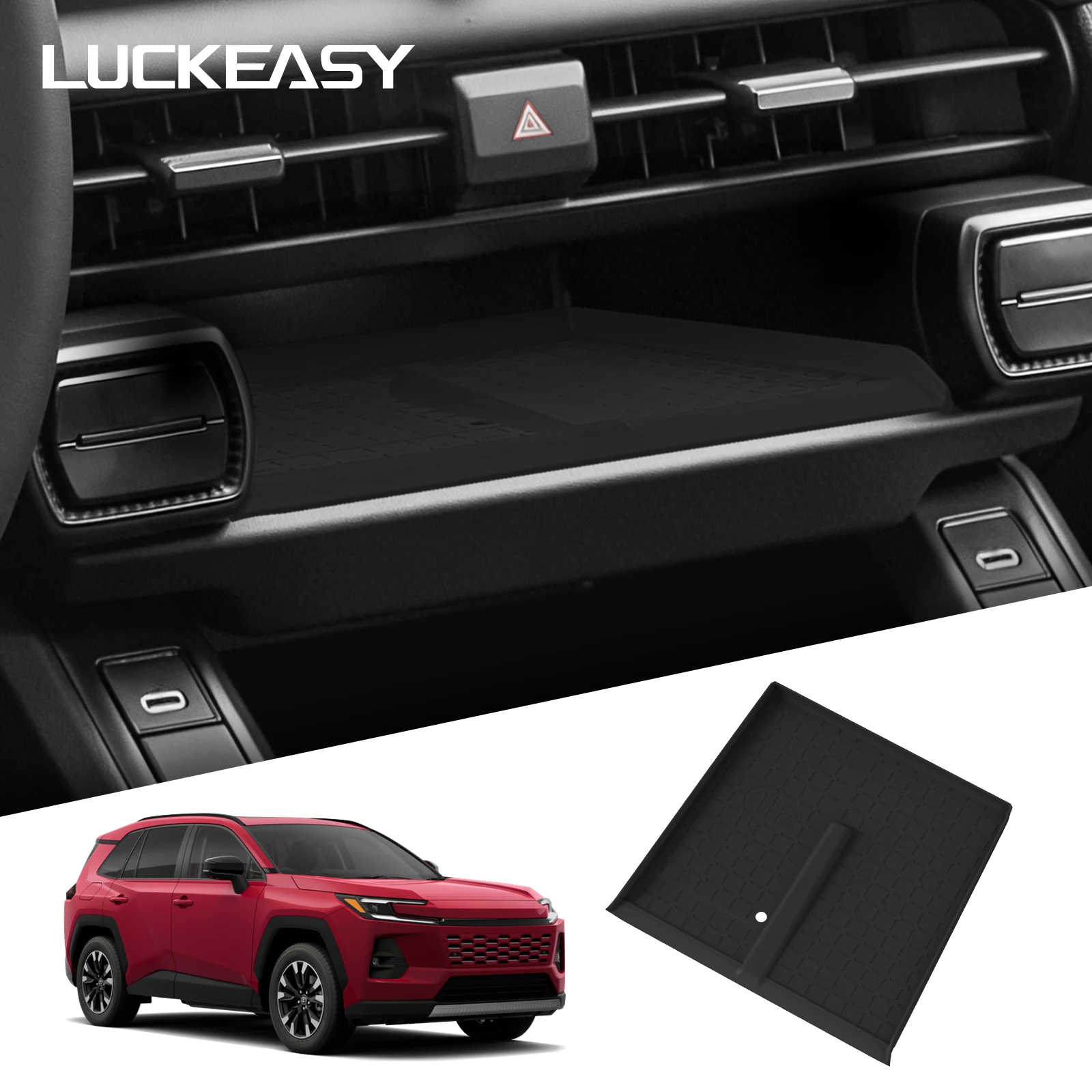 LUCKEASY for Toyota RAV4 2026 Car Center Wireless Charging Pad Anti -Dirt Mobile Phone Protective Anti-Slip Mat Accessories