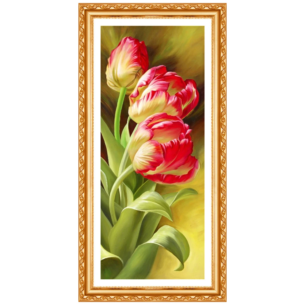 Diamond Embroidery Flower 5D DIY Diamond Painting  Wall Art Painting Full  Cross Stitch Art Decor Needlework