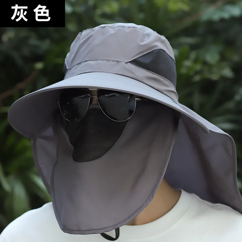

Men's UPF50+ Bucket Hat - Wide Brim Foldable Sun Protection with Neck Cover for Fishing & Outdoor Summer