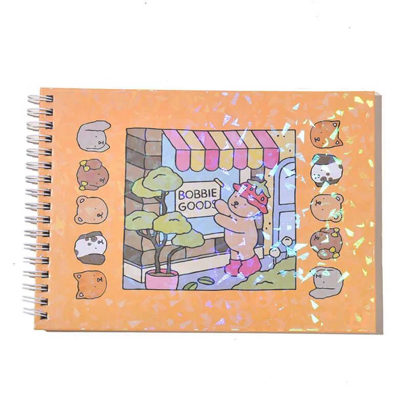 Bobbie Goods A5 Libro para colorear Actividad de dibujo creativa con encuadernación en espiral trasera dura Diversión para niños Adolescentes Adultos