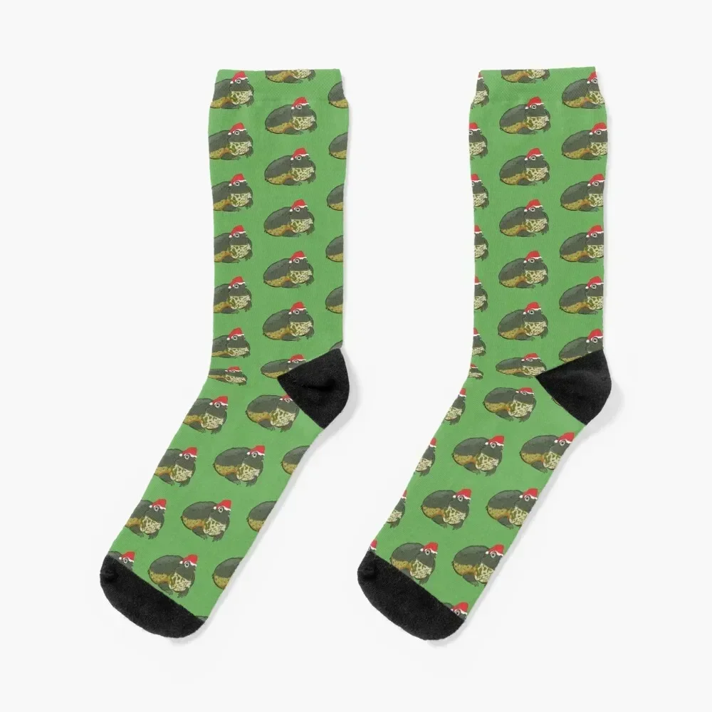 

Santa Frog Socks Christmas cotton Man Socks Women's