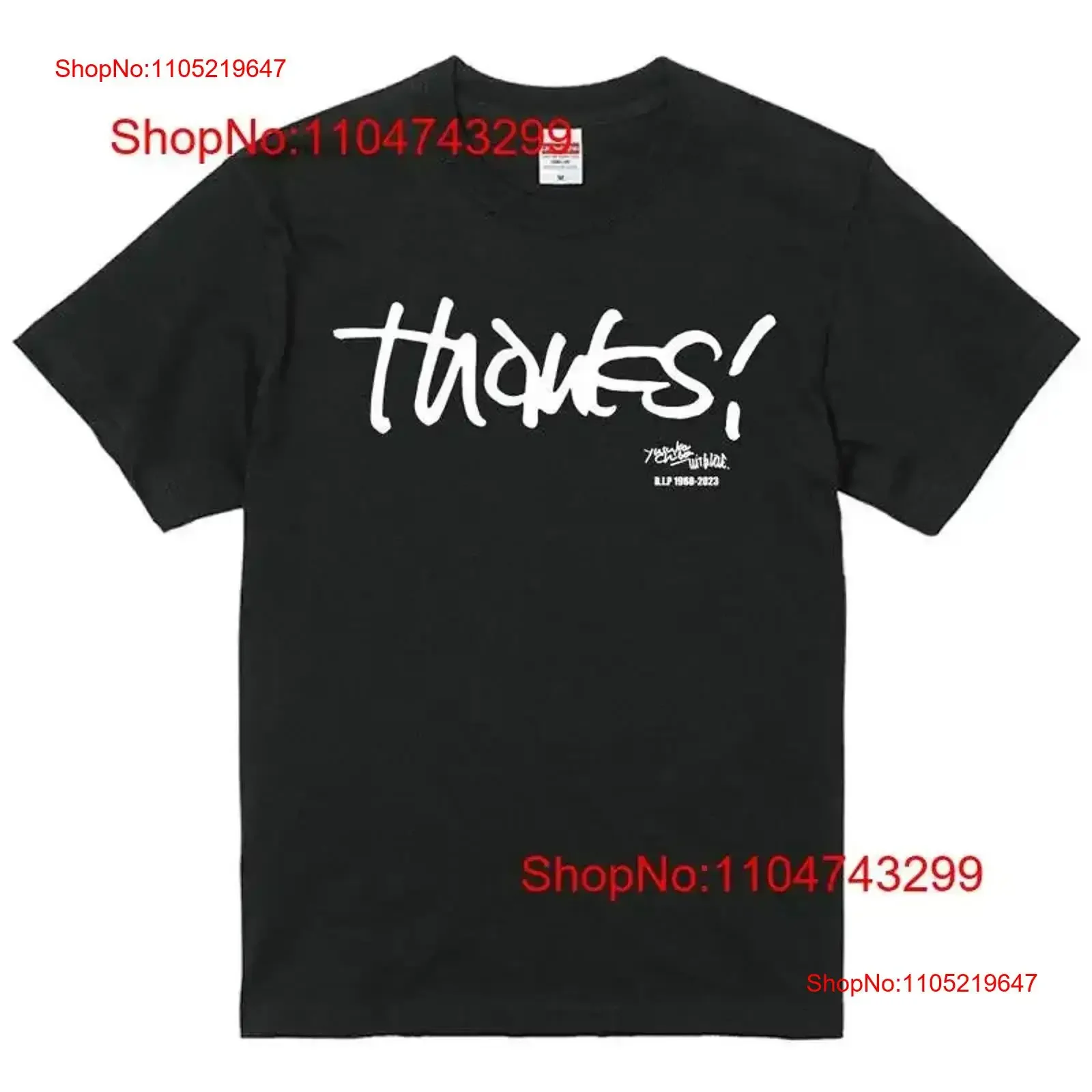 Chiba Yusuke merci t-shirt mémorial Photo ensemble Xl taille vintage lavé étiré polyvalent confortable graphique streetwear